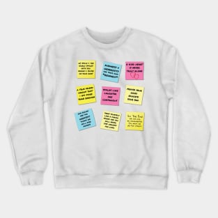 Wisdom & Life Hack Notes Crewneck Sweatshirt